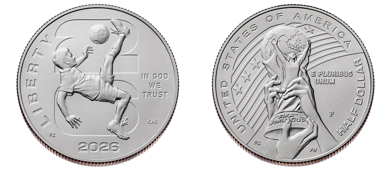 2026 FIFA World Cup Clad Half Dollar Commemorative