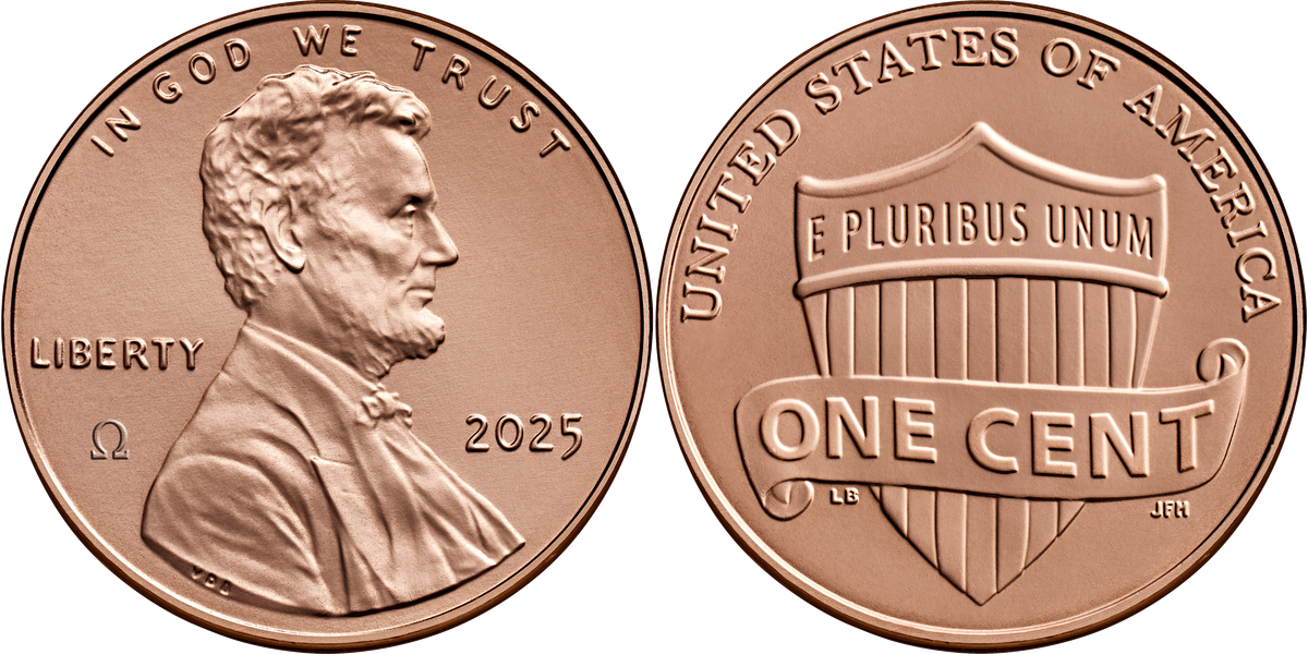 2025 Lincoln Shield Cent — the final year of production