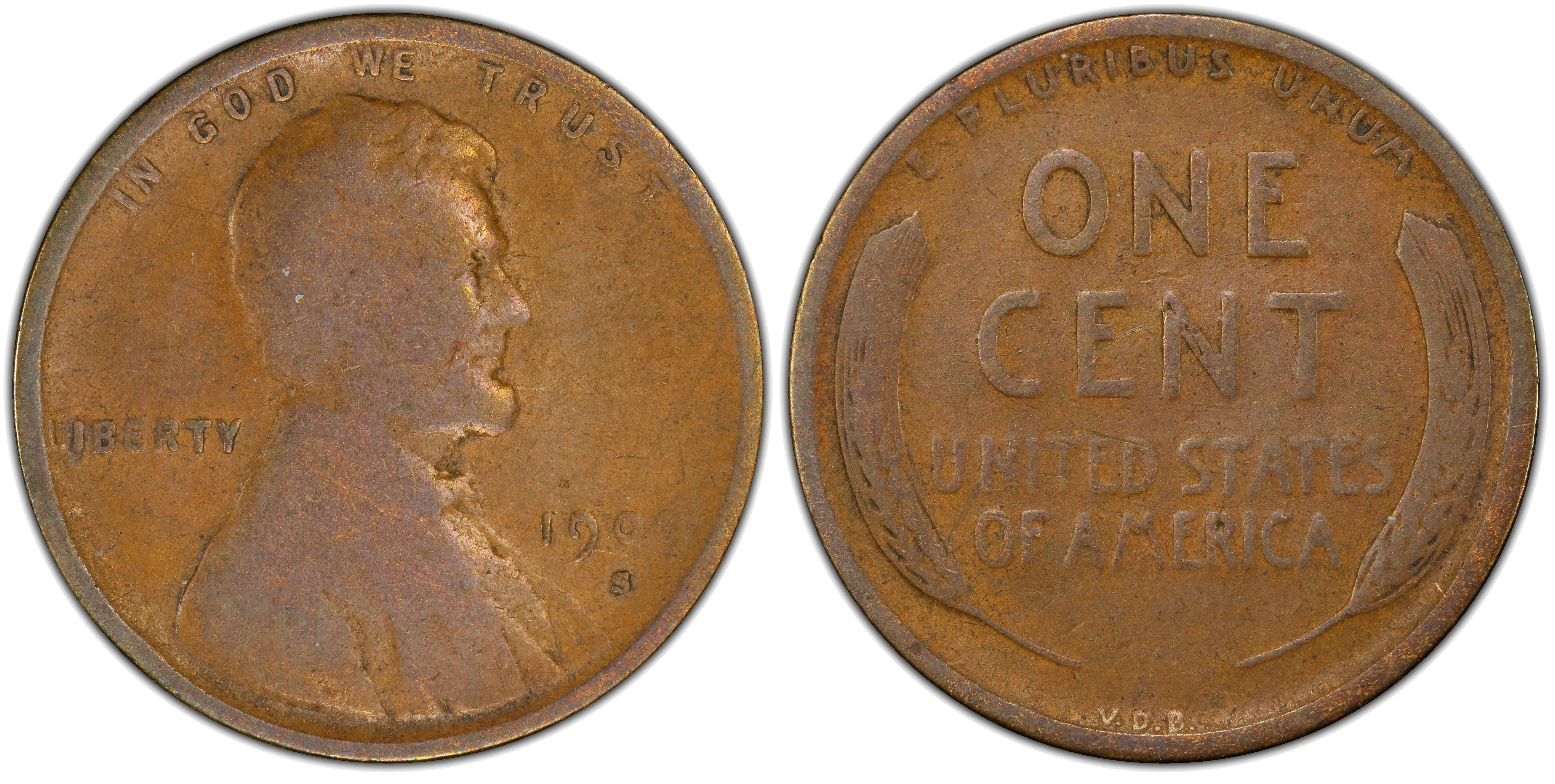 Post-mint damage that mimics a strike-through