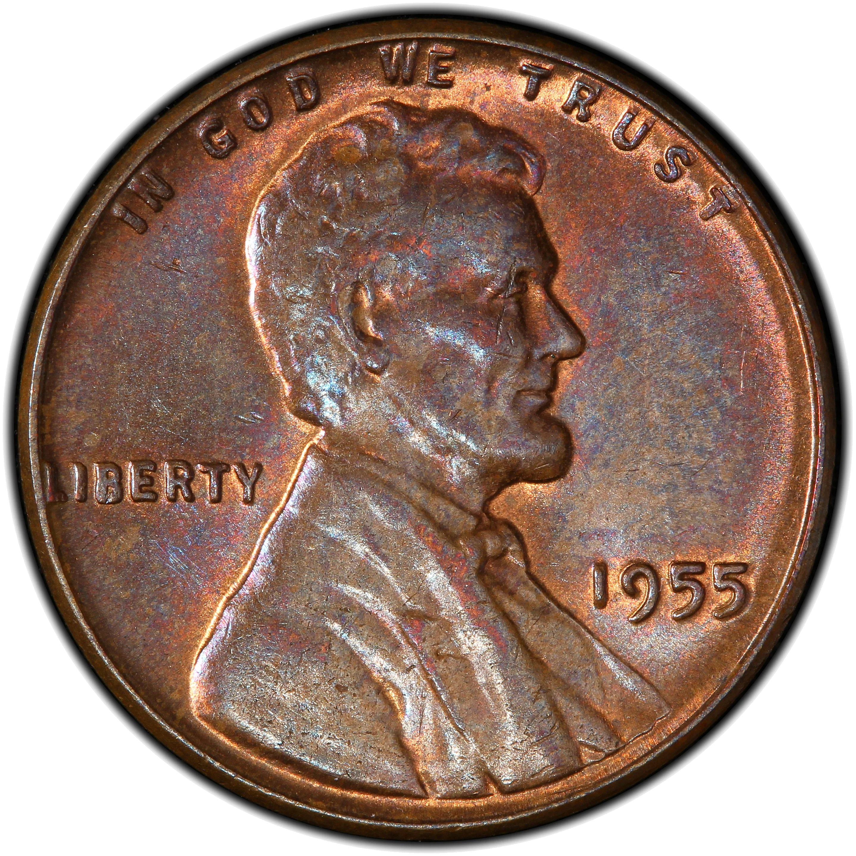 Moderate doubled die example requiring magnification to see clearly