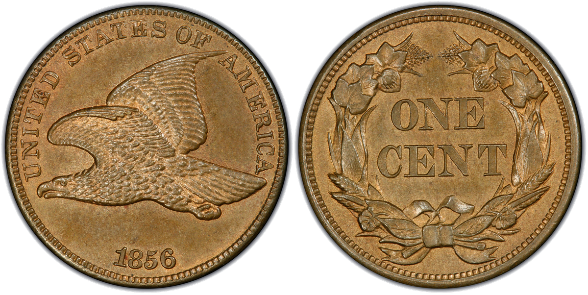 Flying Eagle cent obverse and reverse