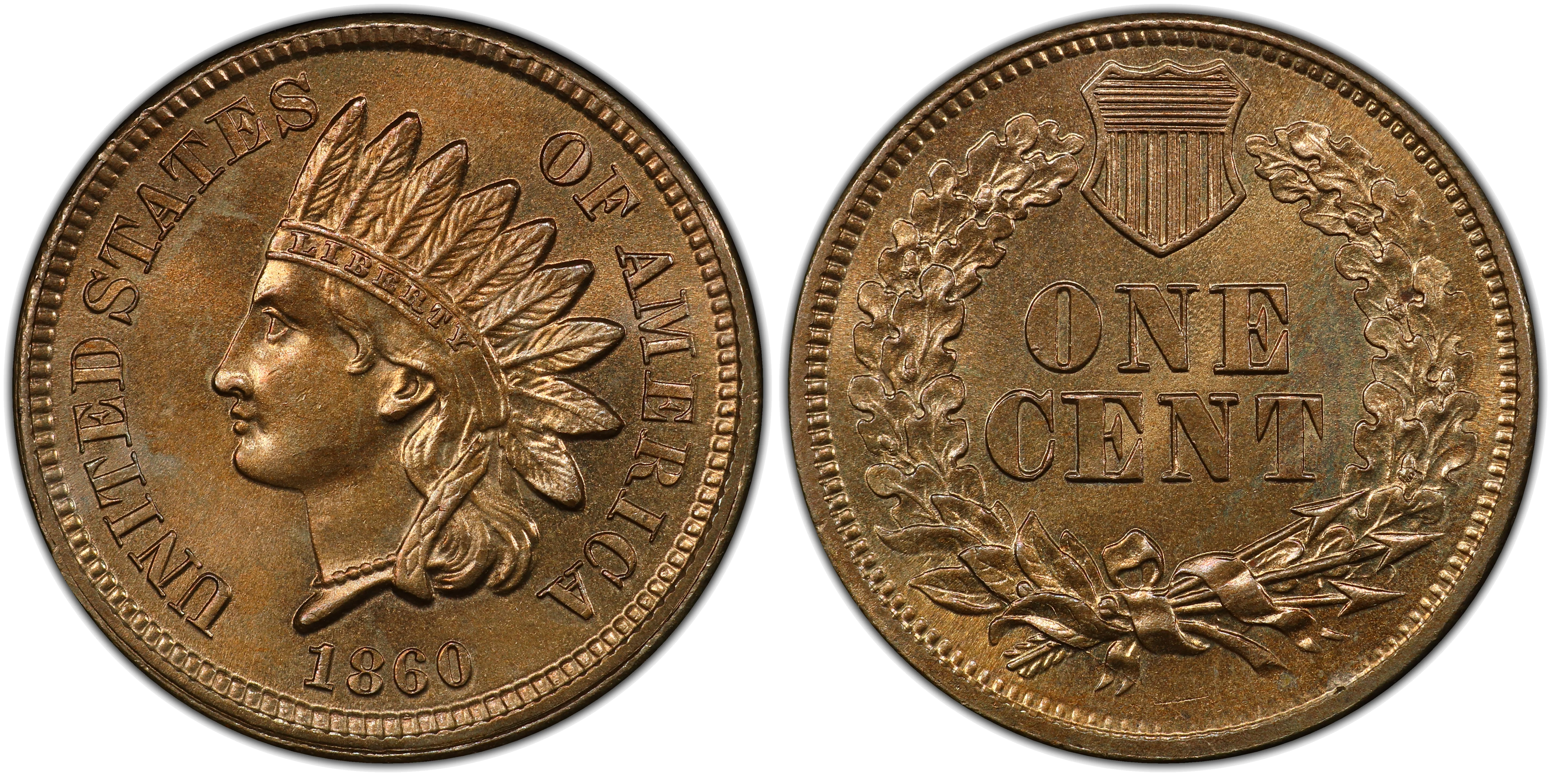 Indian Head cent obverse and reverse