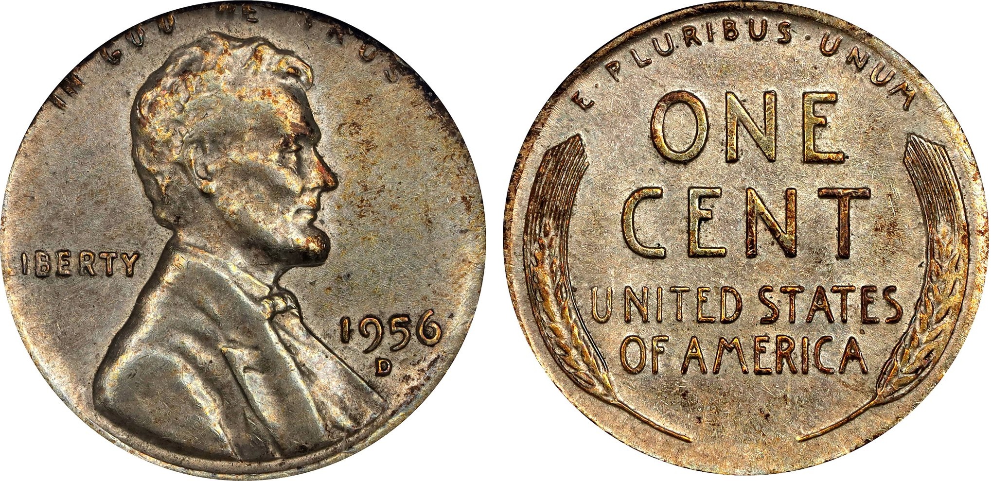 Wrong planchet error — cent struck on dime planchet
