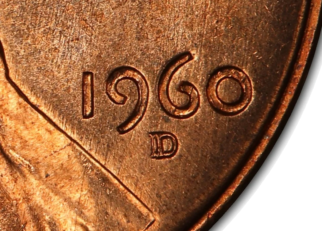 Clear RPM example showing two mint mark positions