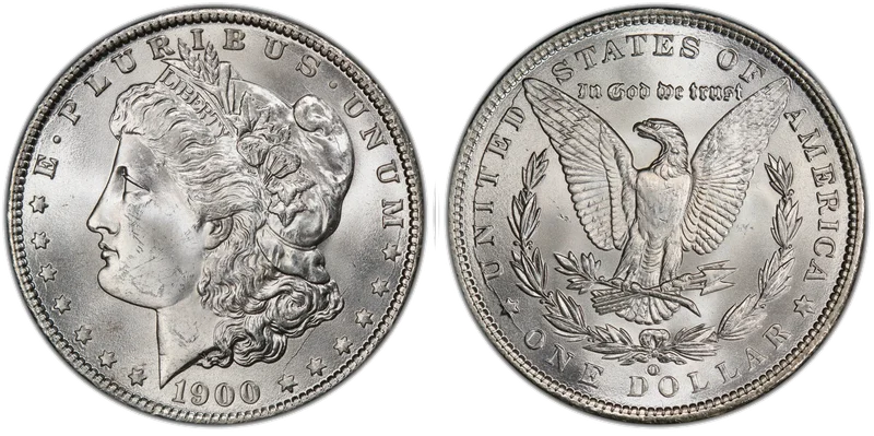 1900-O/CC Morgan Dollar — obverse and reverse