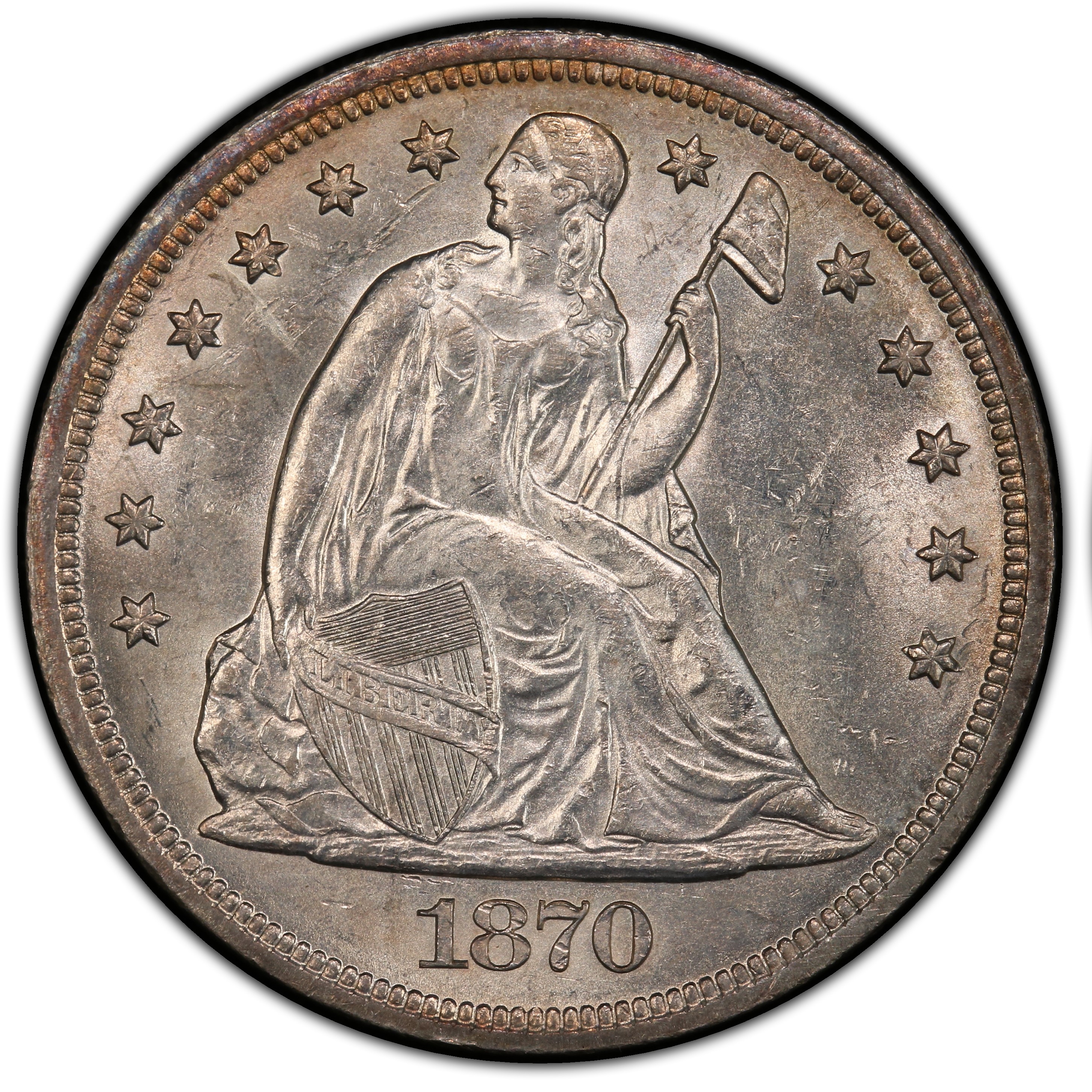 Uncleaned coin with natural patina intact