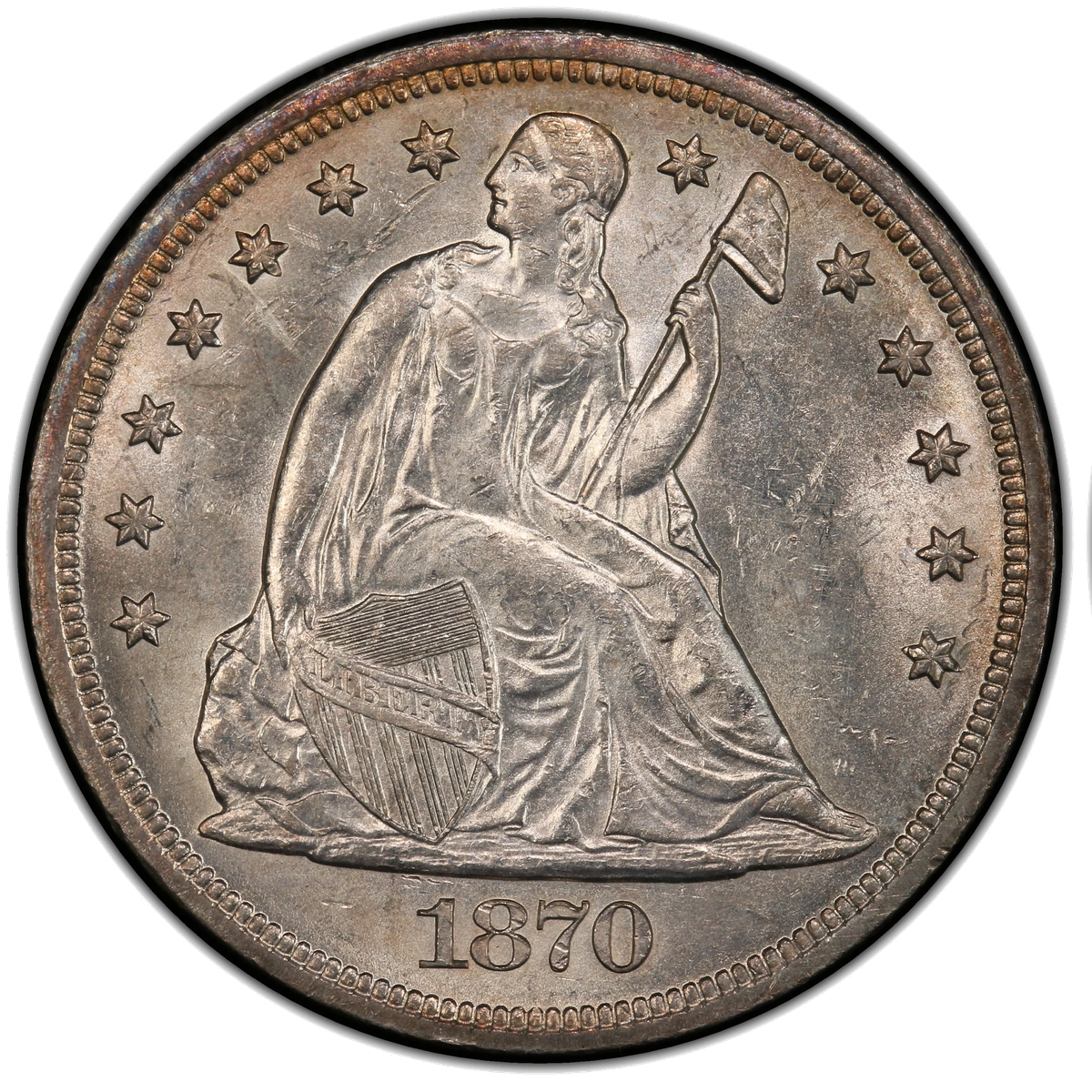 Uncleaned coin with natural patina intact