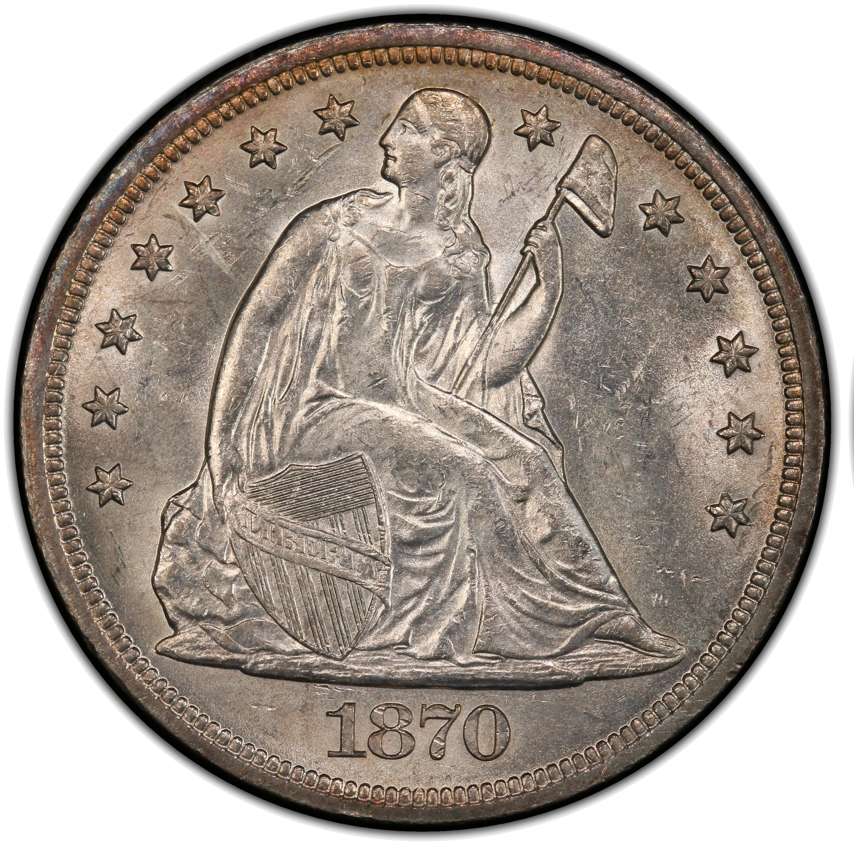 Uncleaned coin with natural patina intact