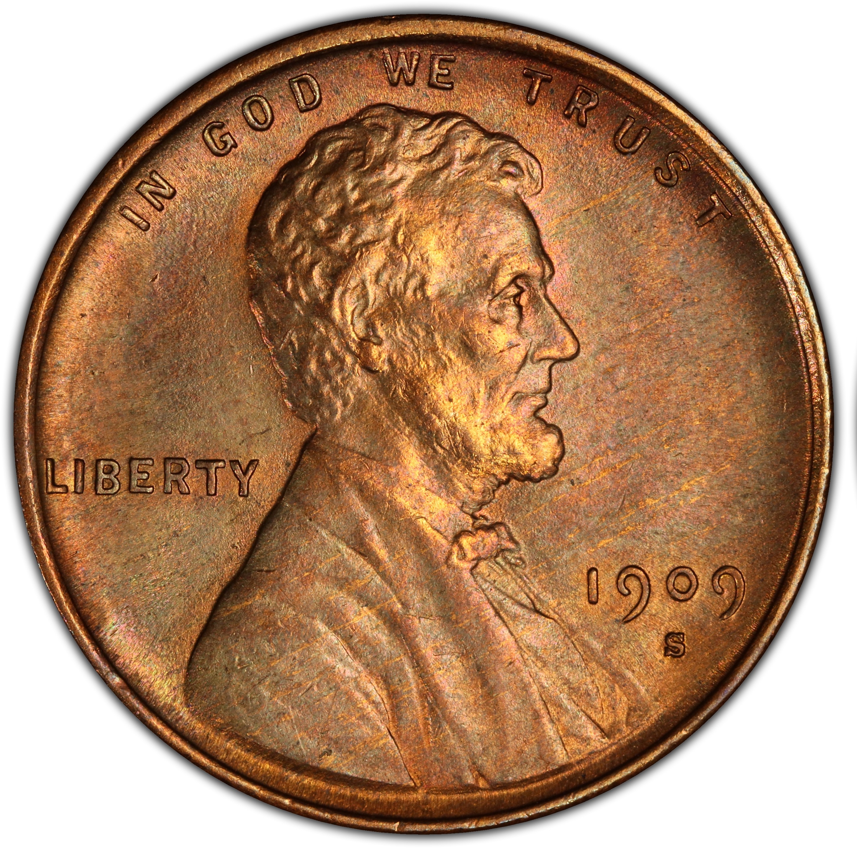 Genuine 1909-S VDB obverse with S mint mark