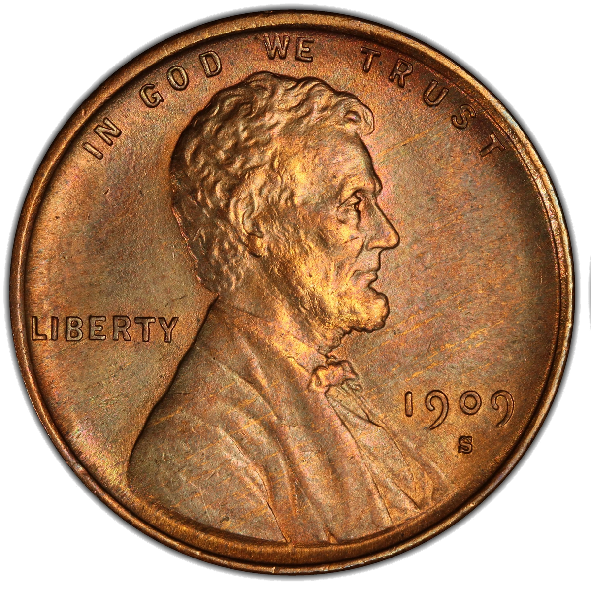 Genuine 1909-S VDB obverse with S mint mark