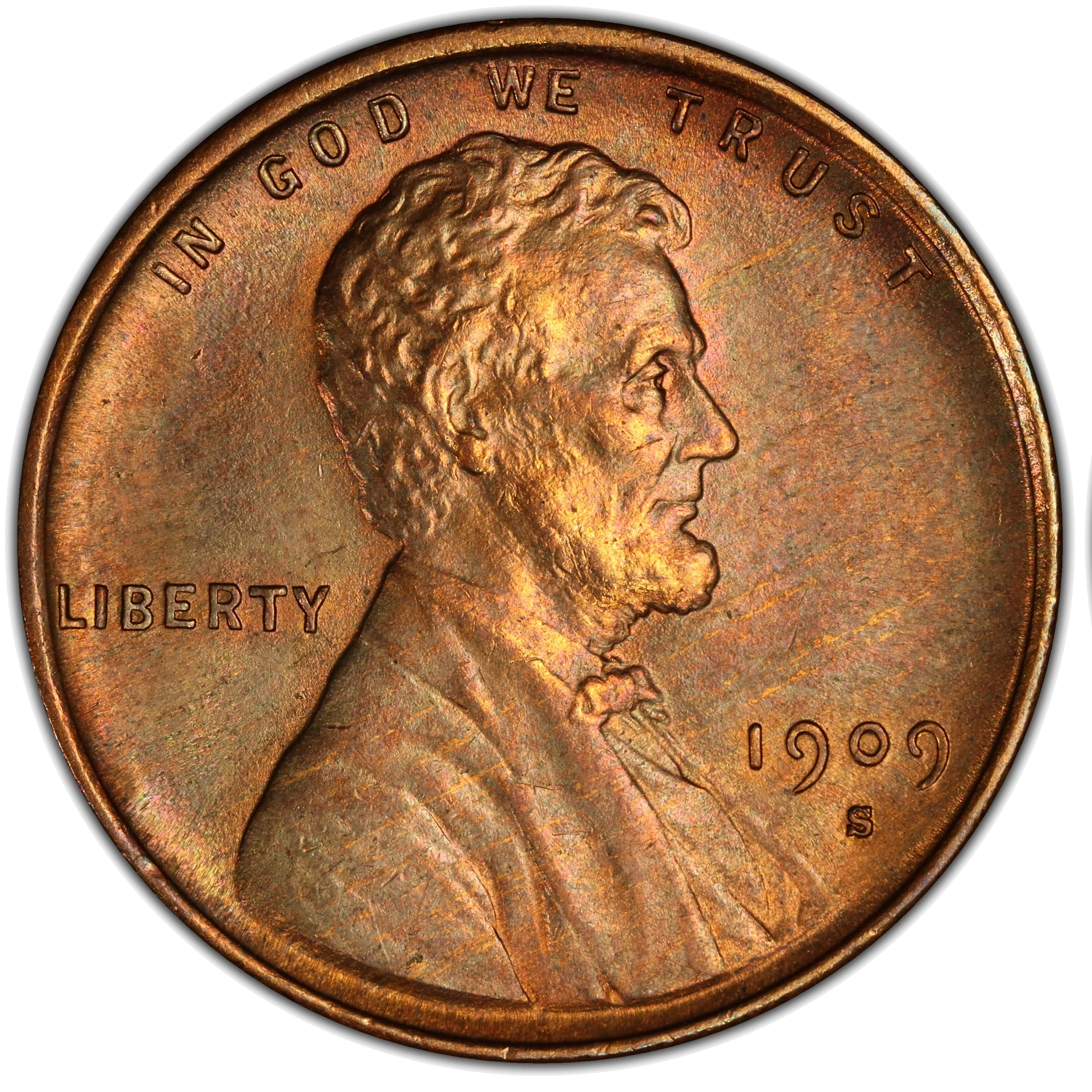 Genuine 1909-S VDB obverse with S mint mark