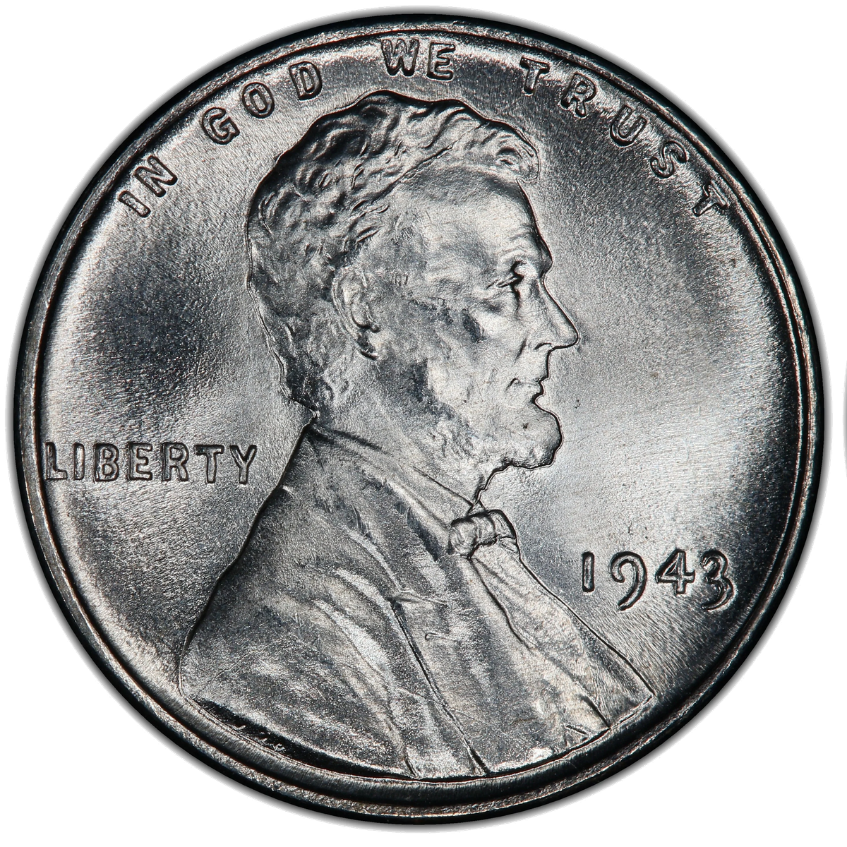 Normal 1943 zinc-coated steel cent