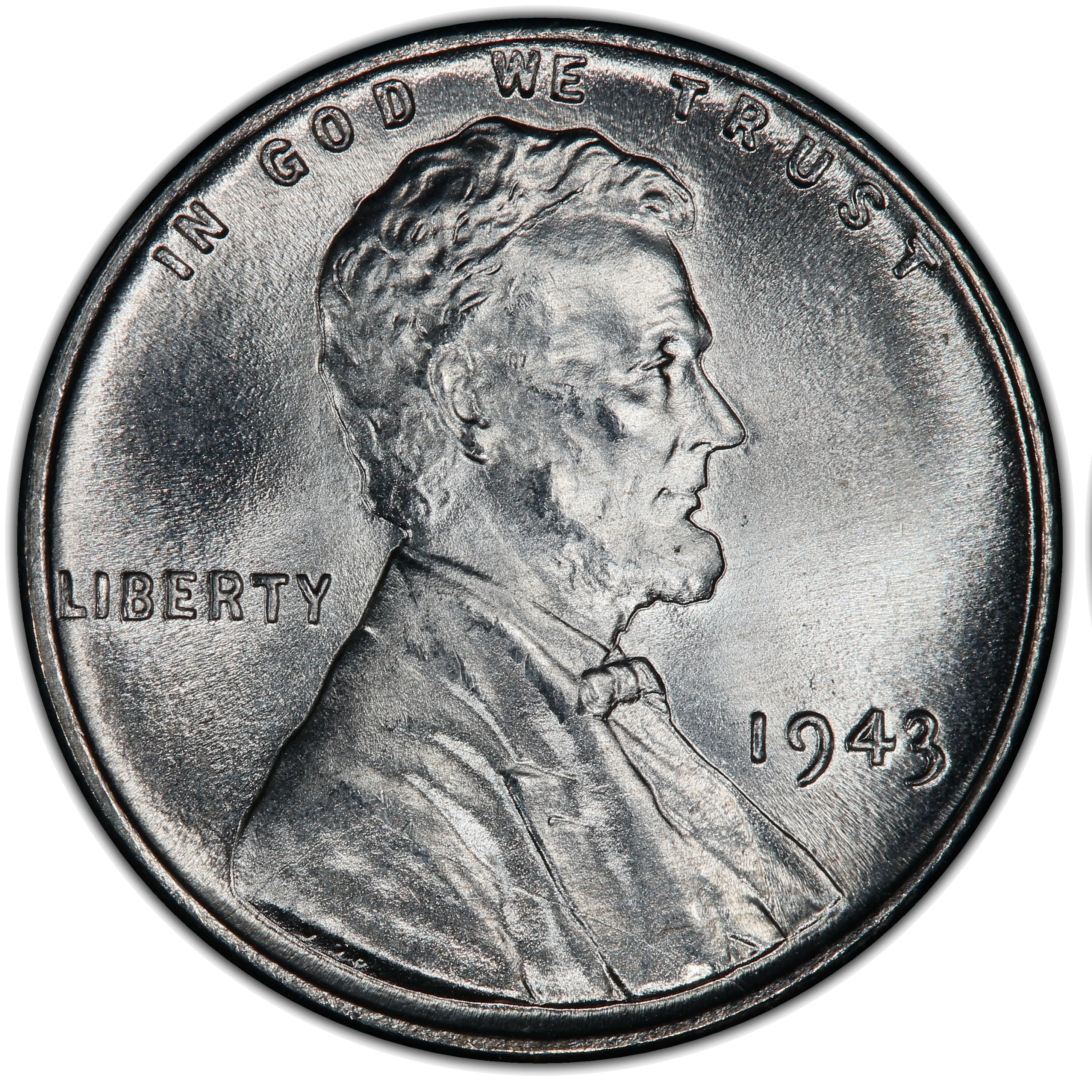 Normal 1943 zinc-coated steel cent