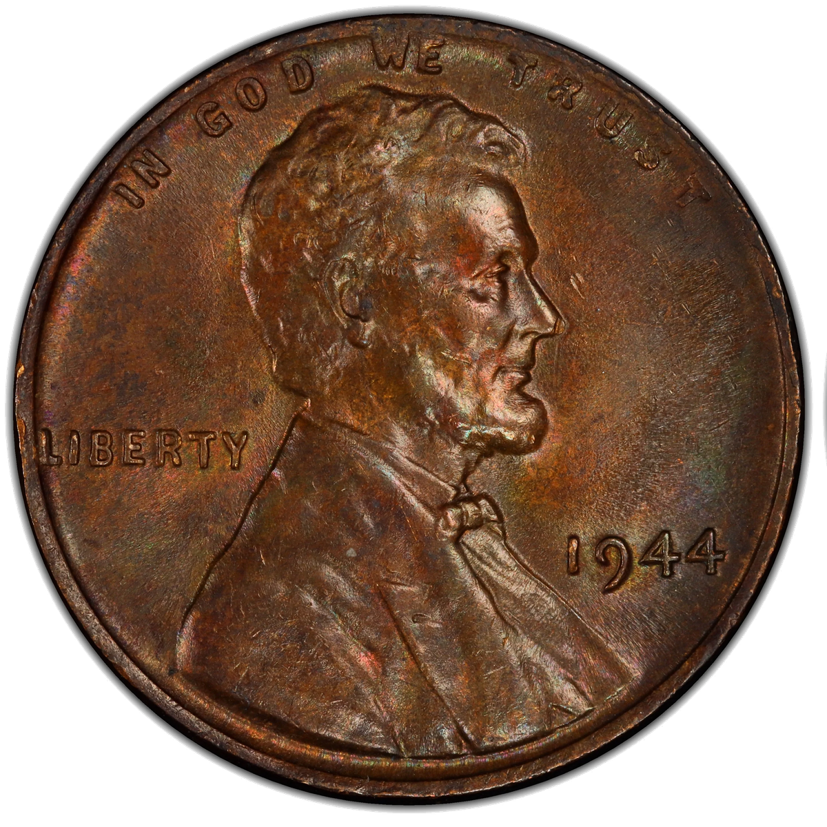 Normal 1944 bronze cent for comparison