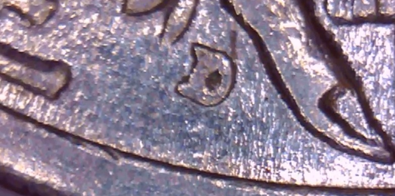 1916-D Mercury dime with added D mint mark
