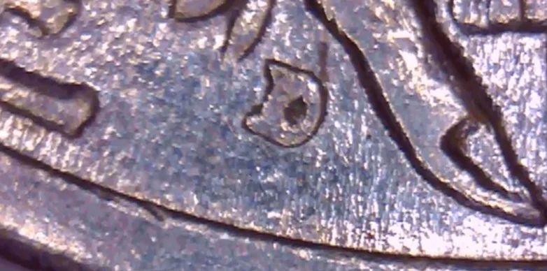 1916-D Mercury dime with added D mint mark