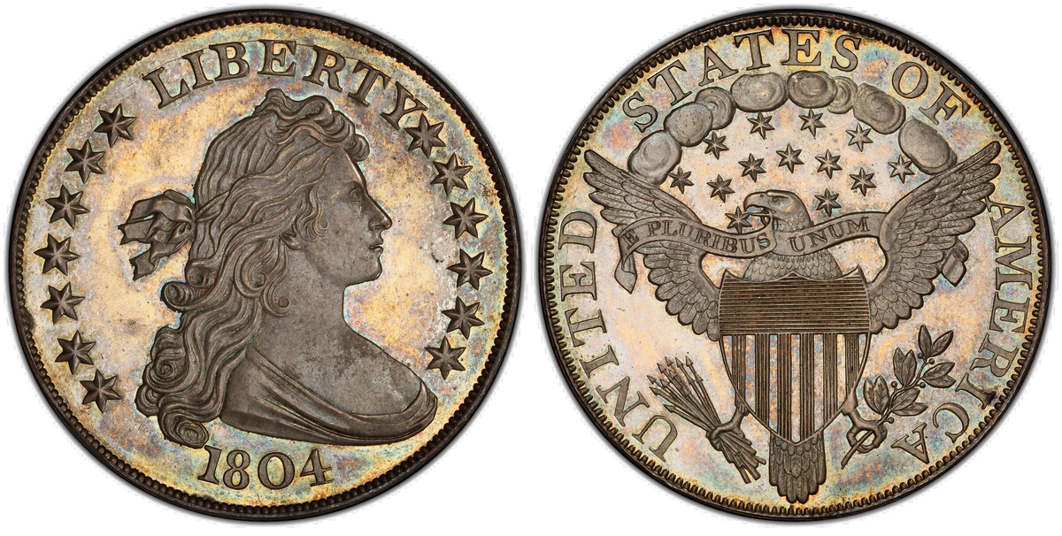 1804 Draped Bust dollar — one of the rarest U.S. coins