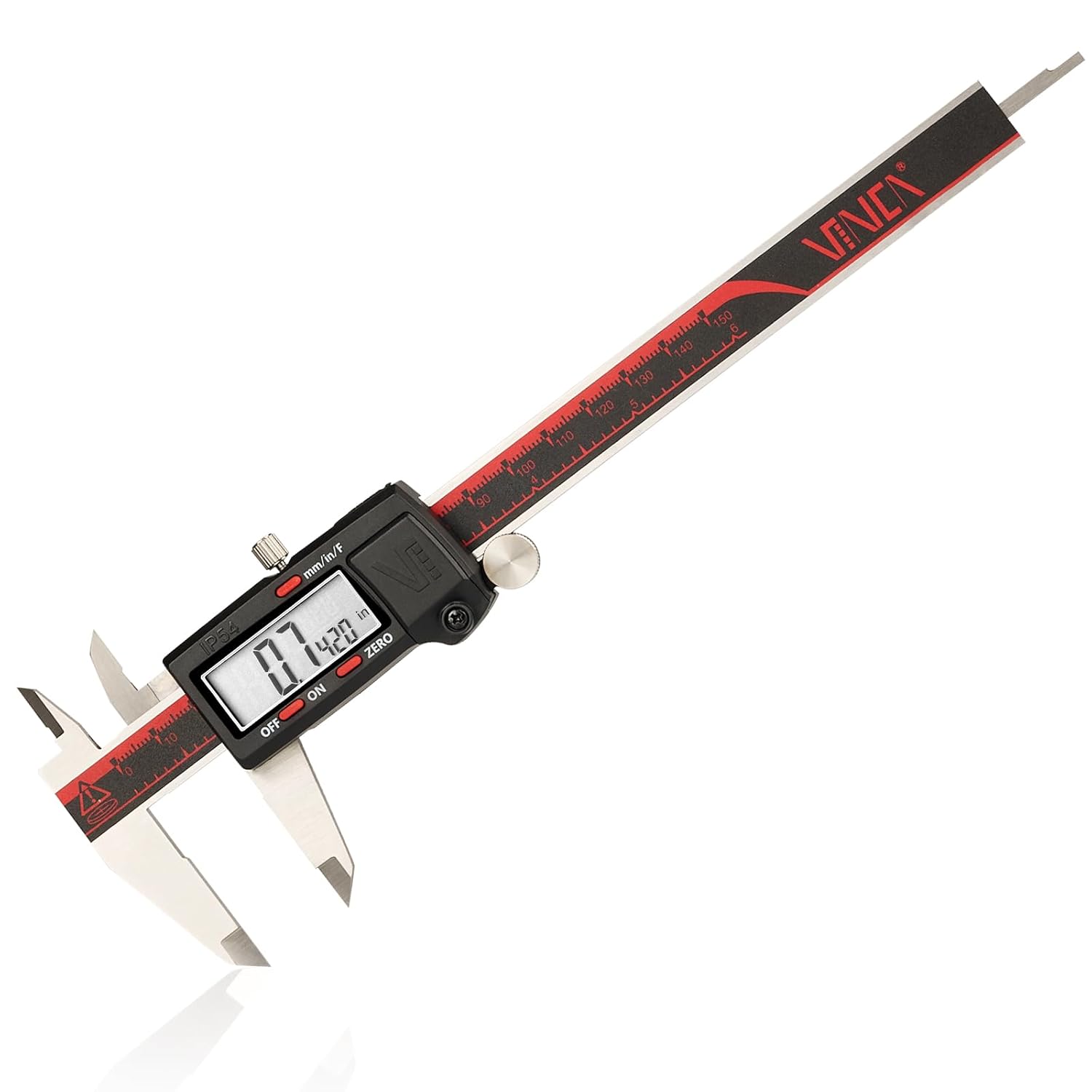 Digital calipers for measuring coin diameter and thickness