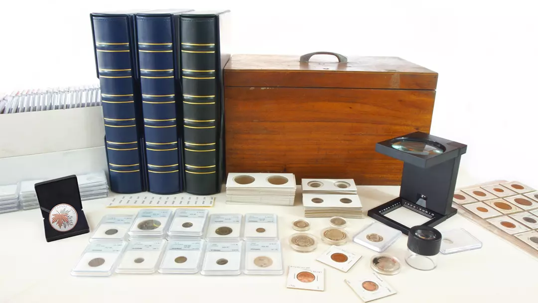 Coin storage options — flips, capsules, and album pages