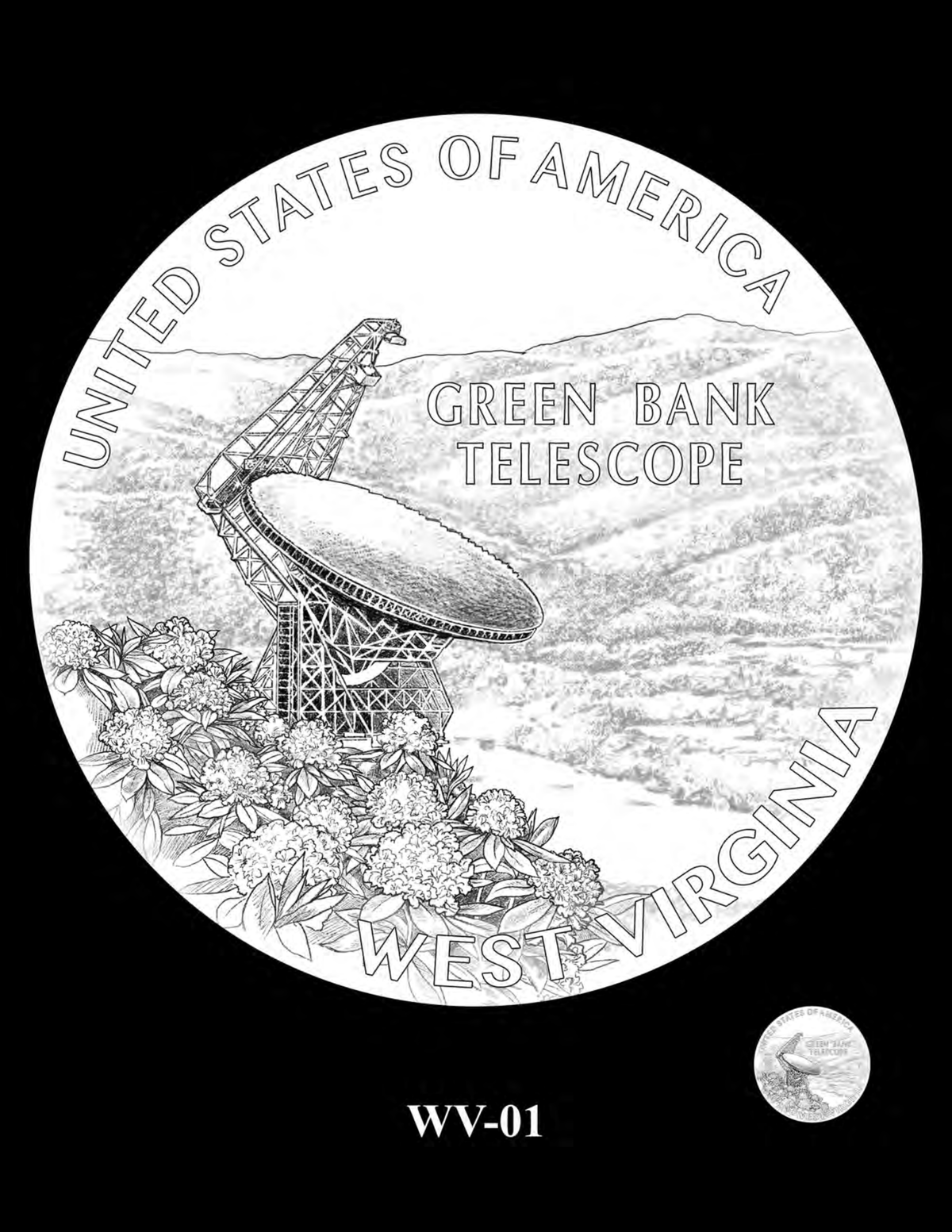 WV-01 — Green Bank Telescope design for the 2027 West Virginia American Innovation Dollar
