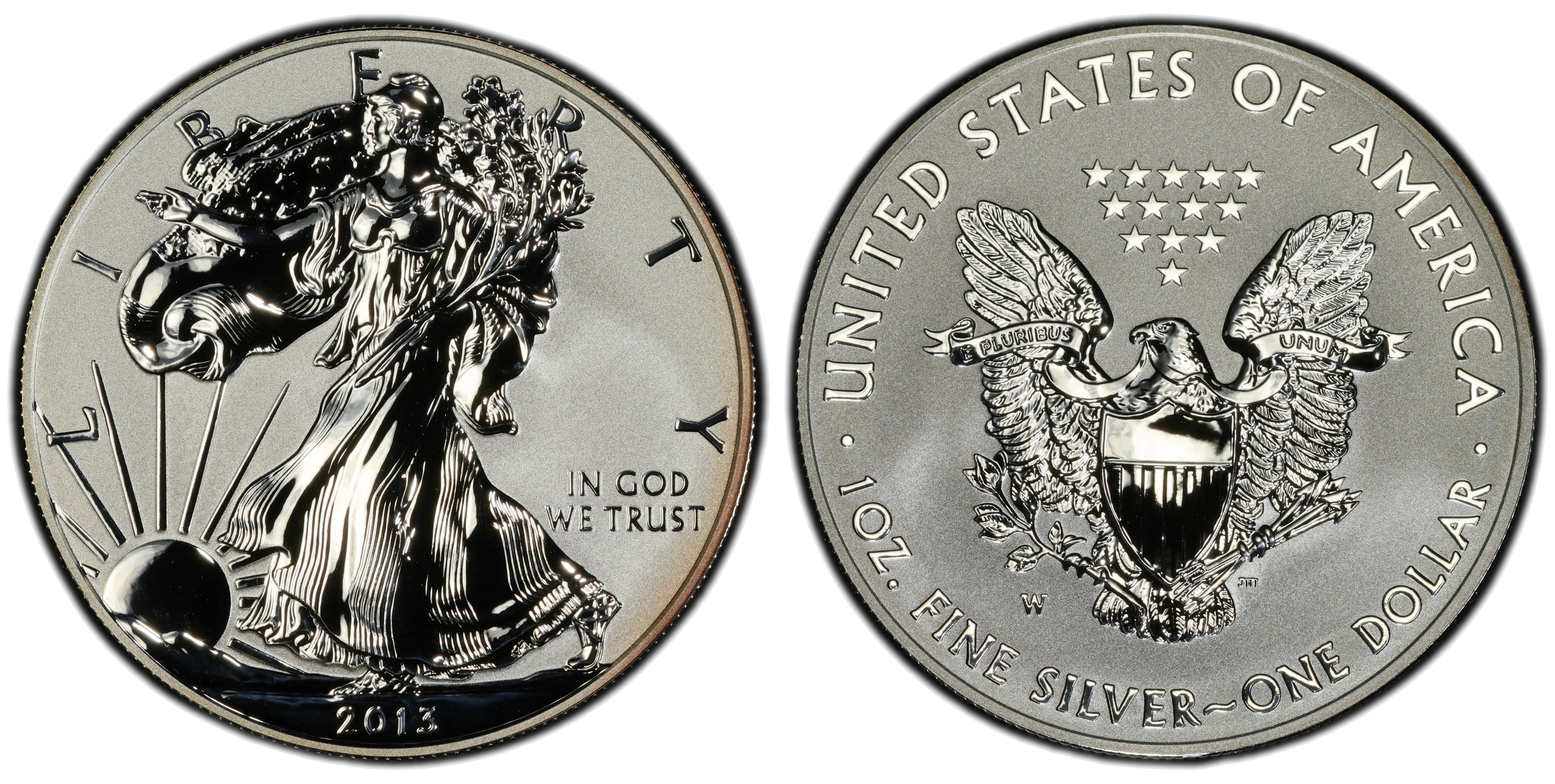 American Silver Eagle obverse and reverse