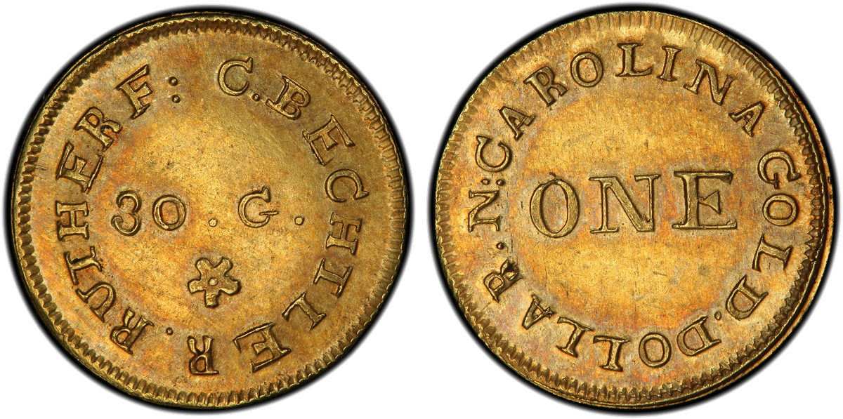 Bechtler gold dollar territorial coin