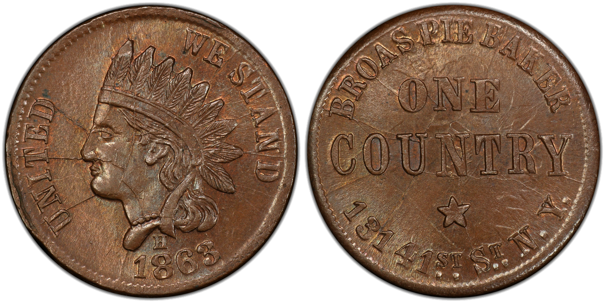 Civil War token used as emergency currency