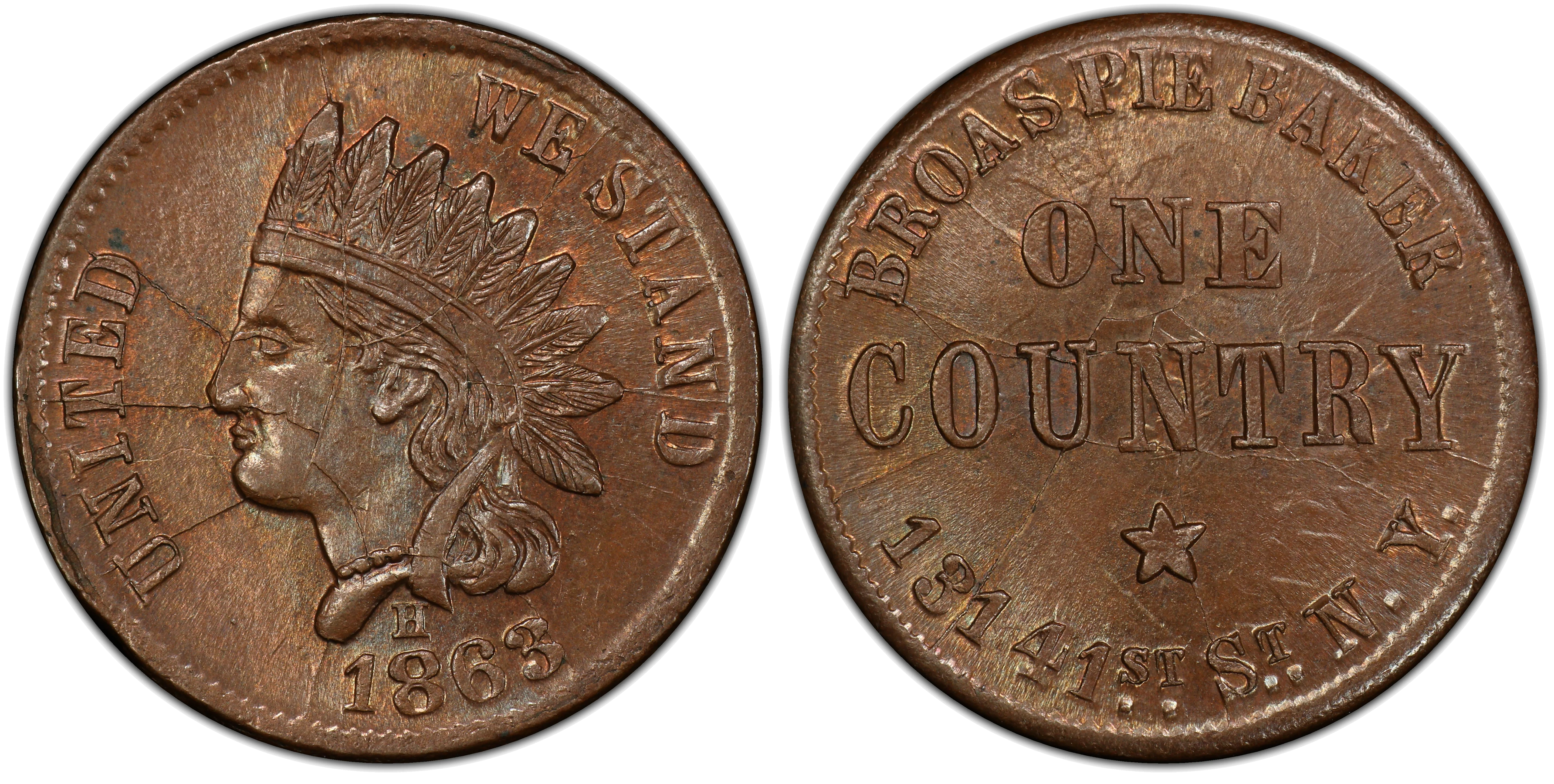 Civil War token used as emergency currency
