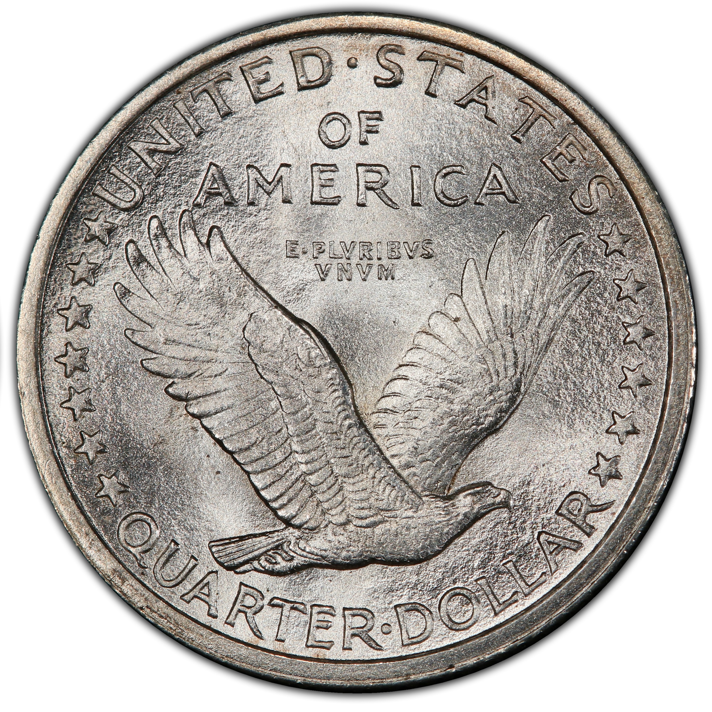 Type 1 reverse — stars arranged flat below eagle