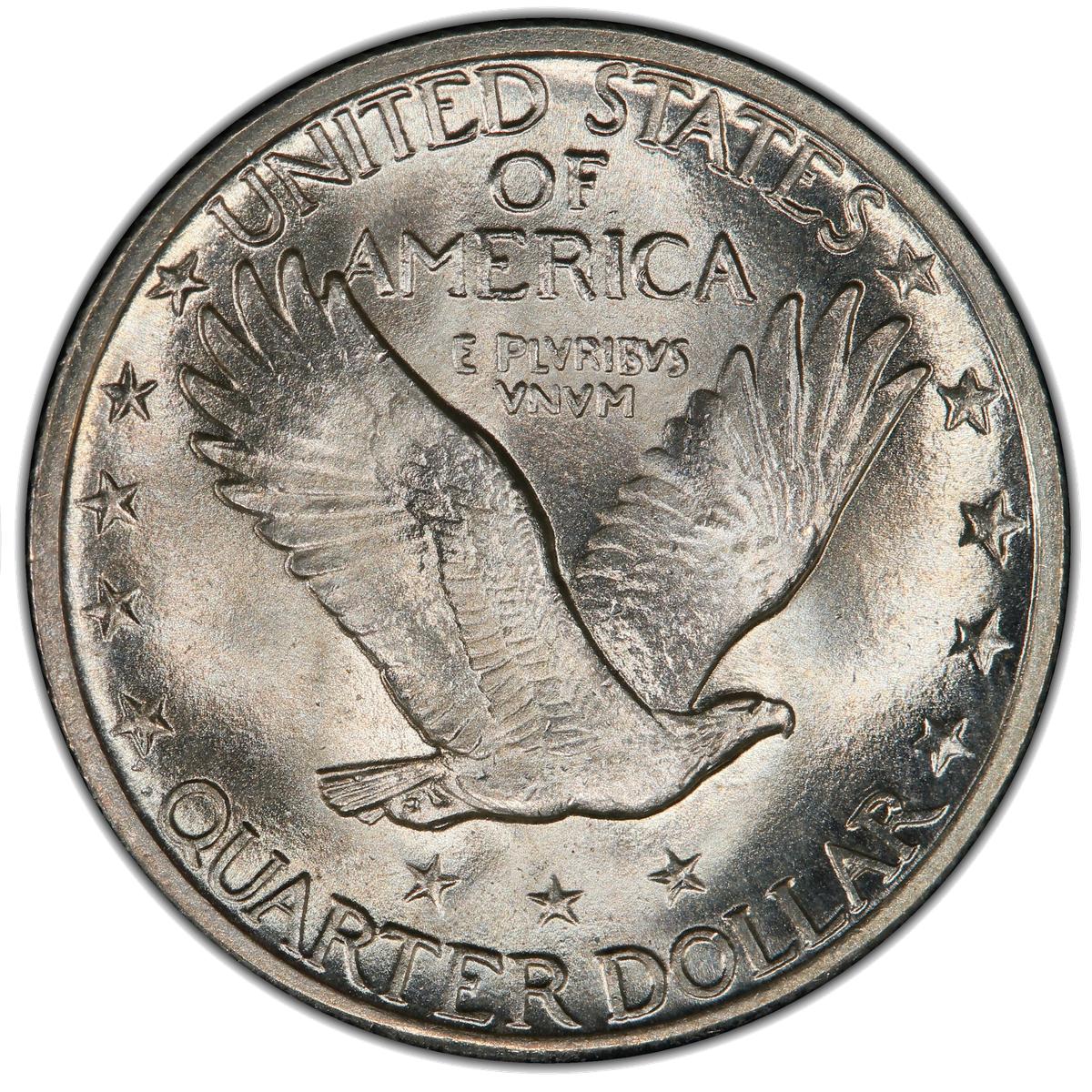 Type 2 reverse — stars rearranged, three repositioned above eagle
