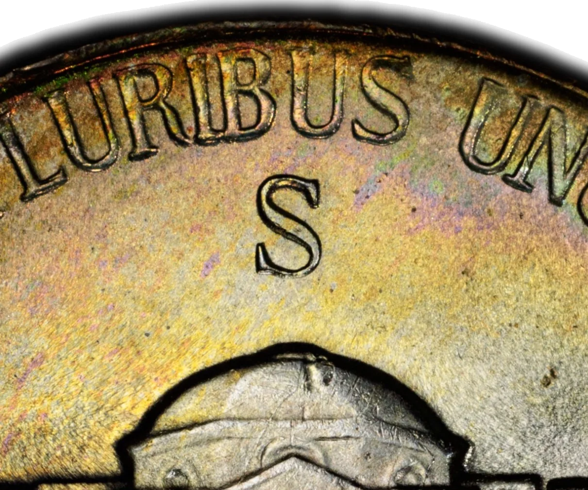 Jefferson nickel wartime mint mark above Monticello 1942-45