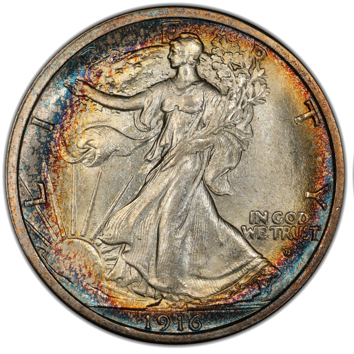 Walking Liberty half dollar obverse