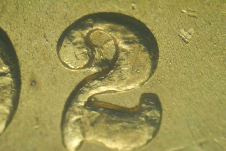 1892-S Liberty Head Double Eagle overdate — the 2 punched over a 1